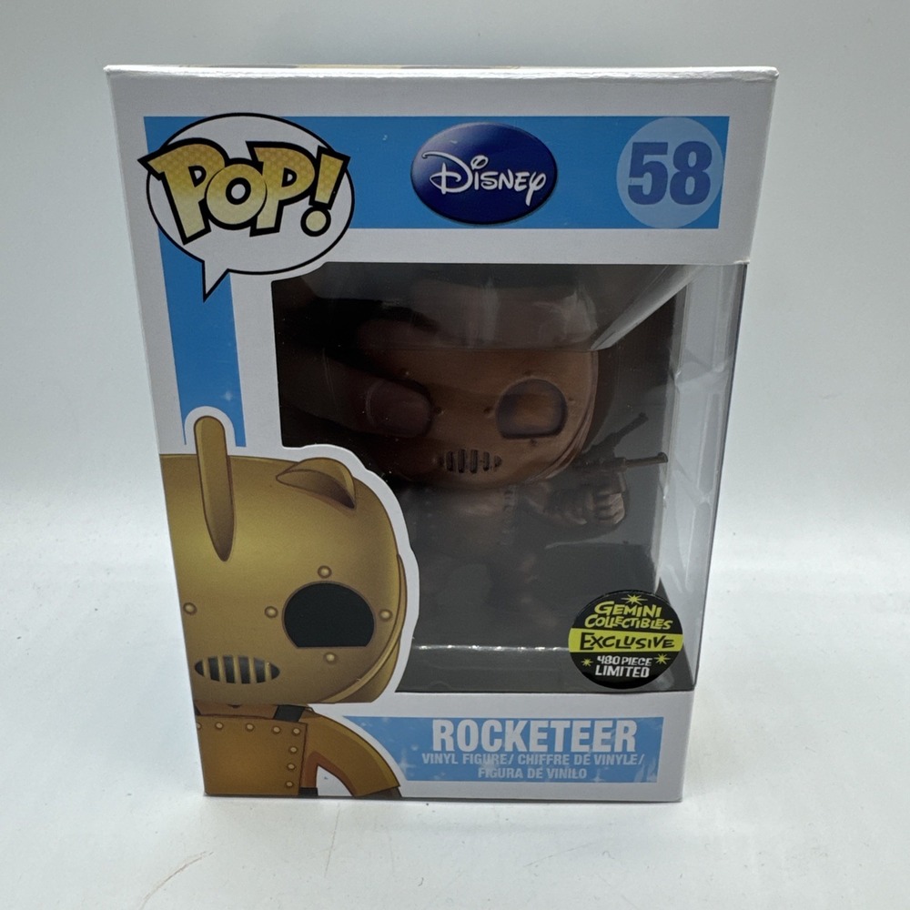 Funko Pop Disney Rocketeer #58 Gemini Collectibles Patina Exc LE /480